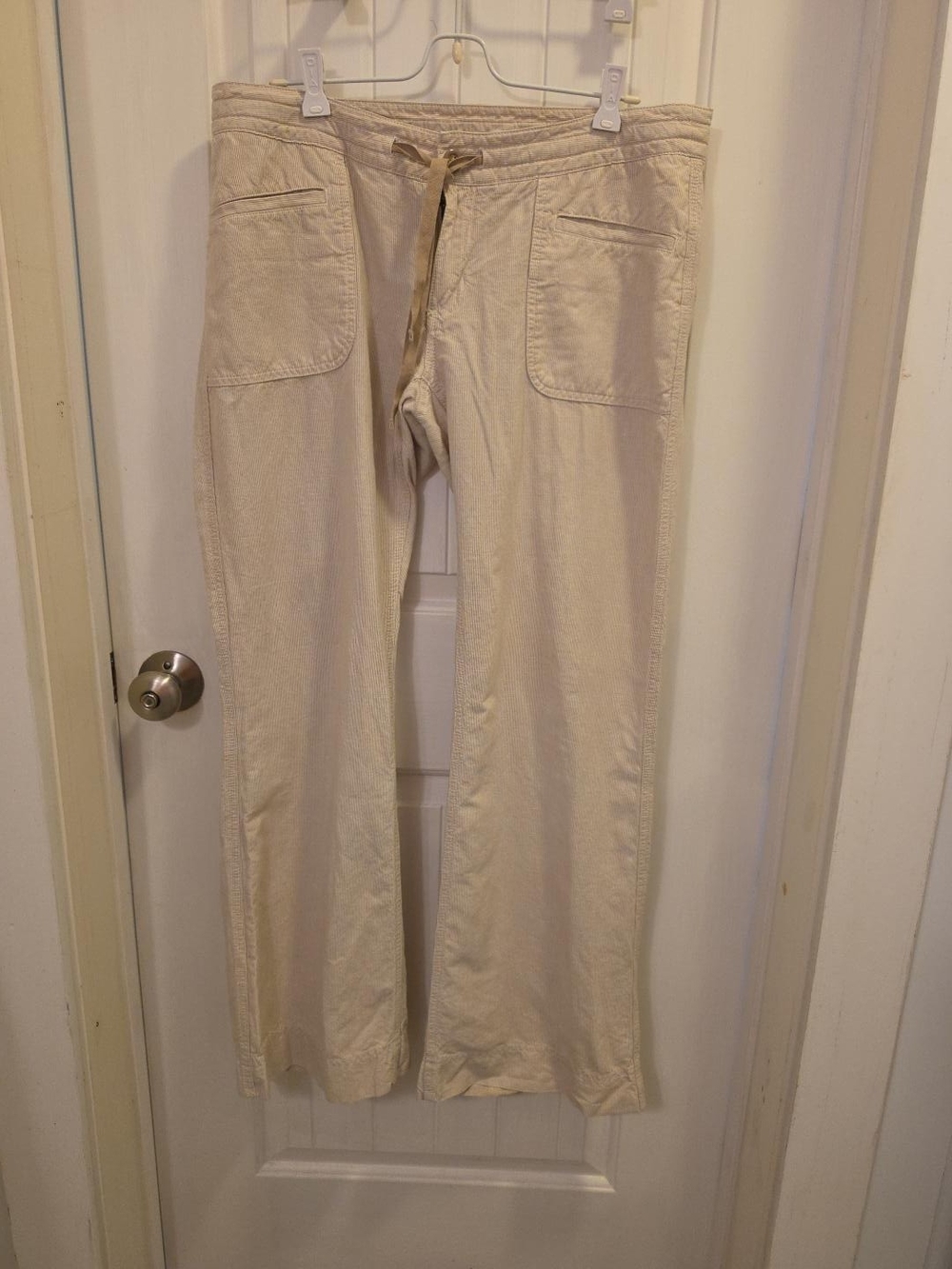 The North Face Linen Blend Striped Utility Pants Size 10